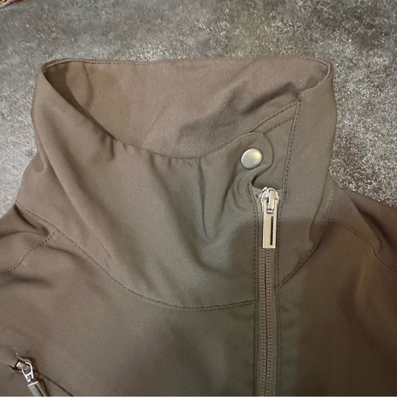 Nau asymmetrical zip jacket army green water resistant womens size xs - Picture 5 of 14